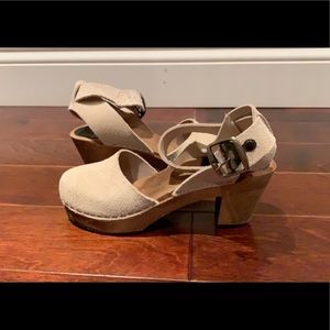 funkis Swedish wooden clog size 6